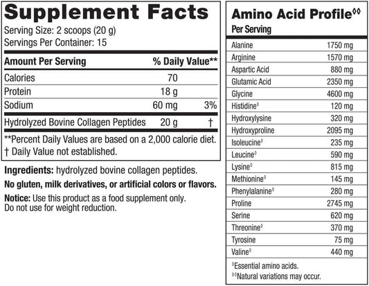 Nordic Naturals Joint & Muscle Collagen Peptides, Unavored - 10.6 s - Collagen Supplement for Skin Health and Joint Mobility - 15 Servings