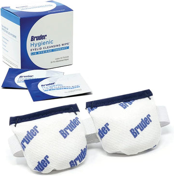 Eyelid And Lash Hygiene Bundle | Bruder Dry Eye Compress And Bruder Hygienic Eyelid Cleansing Wipes