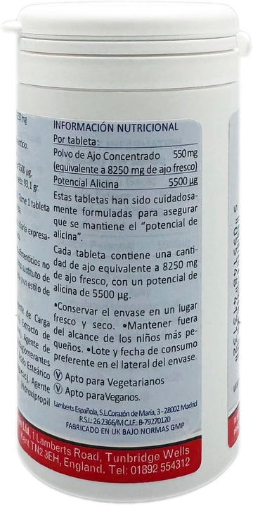 Lamberts Garlic 8250Mg 60 Tablets