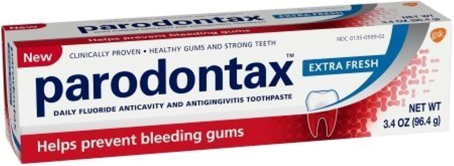 Parodontax Extra Fresh Toothpaste, 3.4 oz. Per Tube (2 Pack) : Health & Household