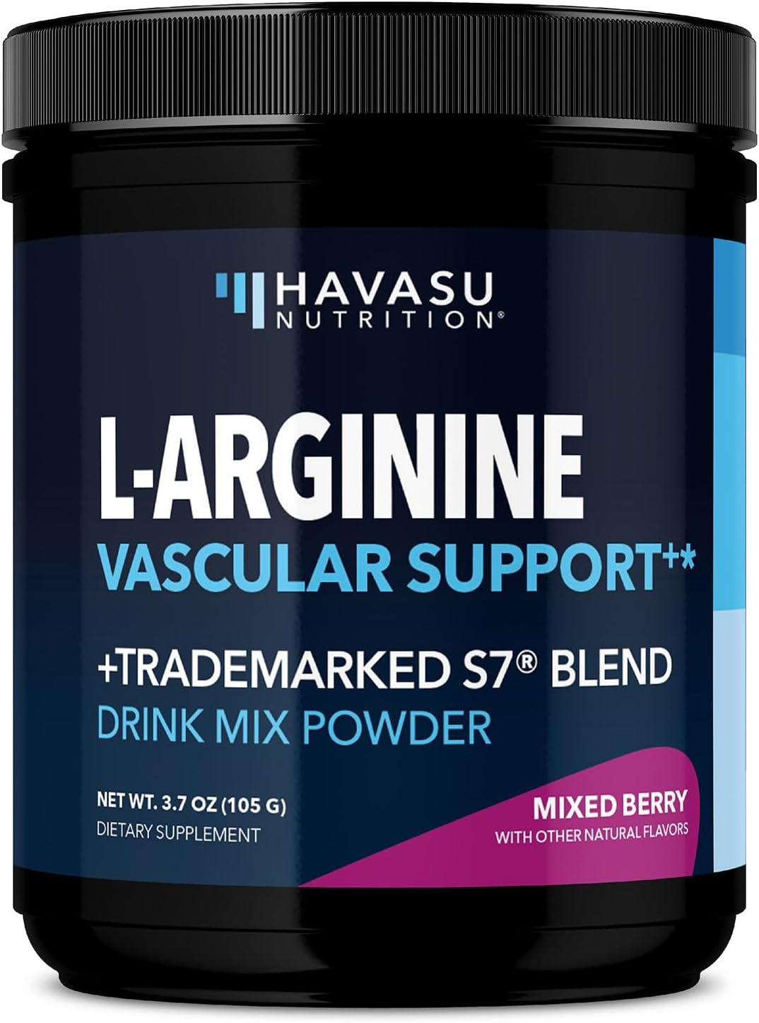 L-Arginine Powder - Nitric Oxide Supplement For Men And Women With L-Citrulline And Beet Root - Pre And Post Workout Support For Endurance And Recovery - Mixed Berry Flavor, 1 Month Supply (30 Scoops)