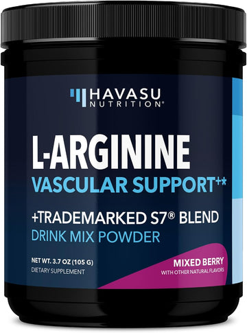 L-Arginine Powder - Nitric Oxide Supplement For Men And Women With L-Citrulline And Beet Root - Pre And Post Workout Support For Endurance And Recovery - Mixed Berry Flavor, 1 Month Supply (30 Scoops)