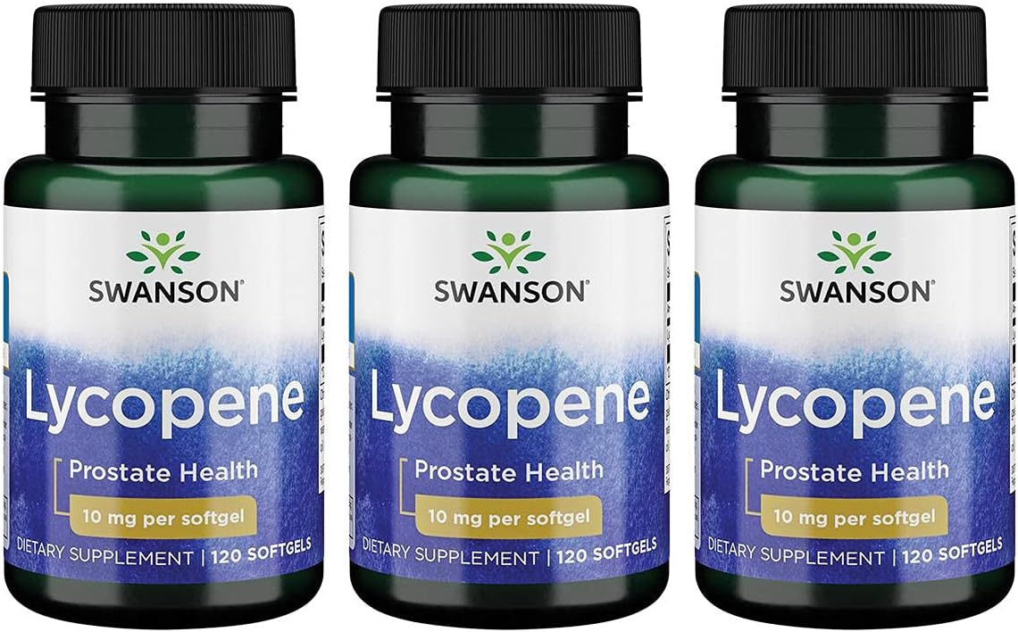 Swanson Lycopene 10 Mg 120 Sgels 3 Pack
