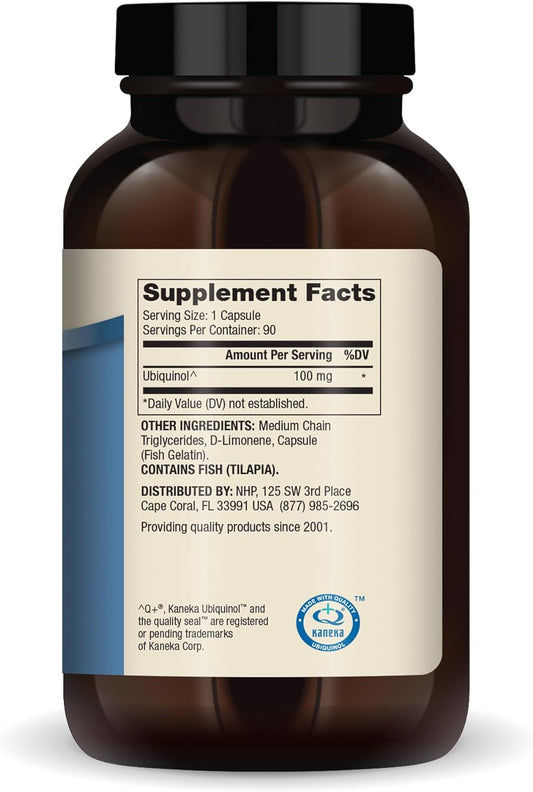 Dr. Mercola Ubiquinol 100 Mg Per Serving, 90 Servings (90 Capsules), Dietary Supplement, Supports Overall Health And Wellness, Non Gmo