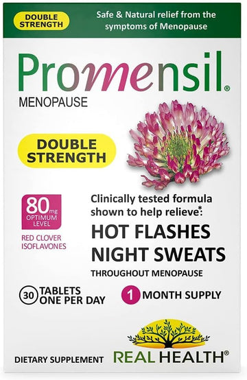 Promensil Menopause Double Strength - Menopause Supplements for Women, Estrogen Supplement for Women, Menopause Support, Menopause Relief - 30 Count