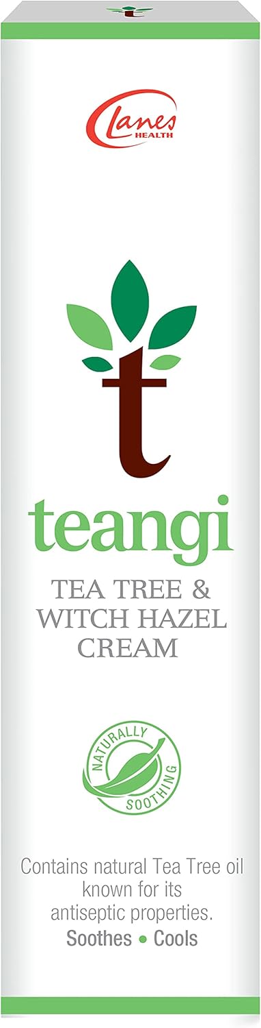 Tea Tree And Witch Hazel Cream 28G - 100% Natural - Treat And Soothe Irritated Skin - Teangi