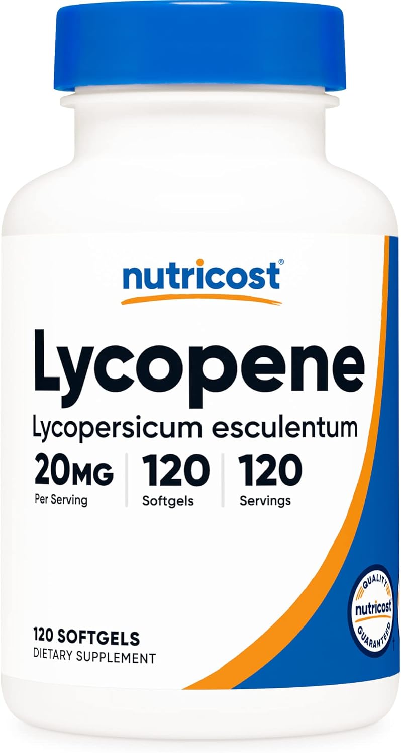 Nutricost Lycopene (20mg) 120 Softgels - Gluten Free, Non-GMO