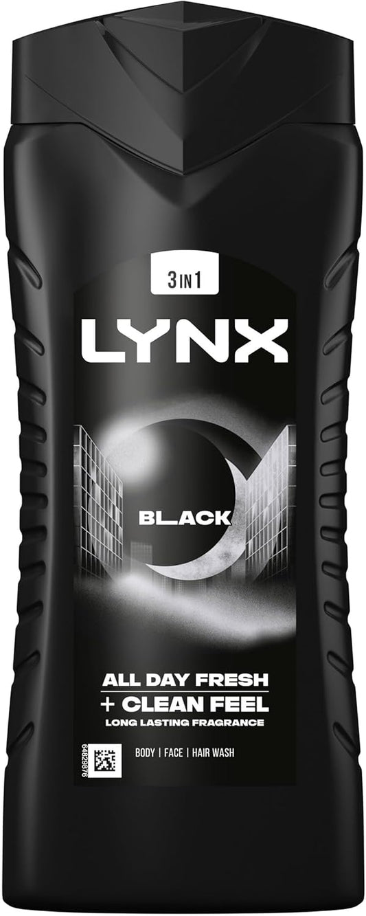 Lynx Black Shower Gel, 500Ml