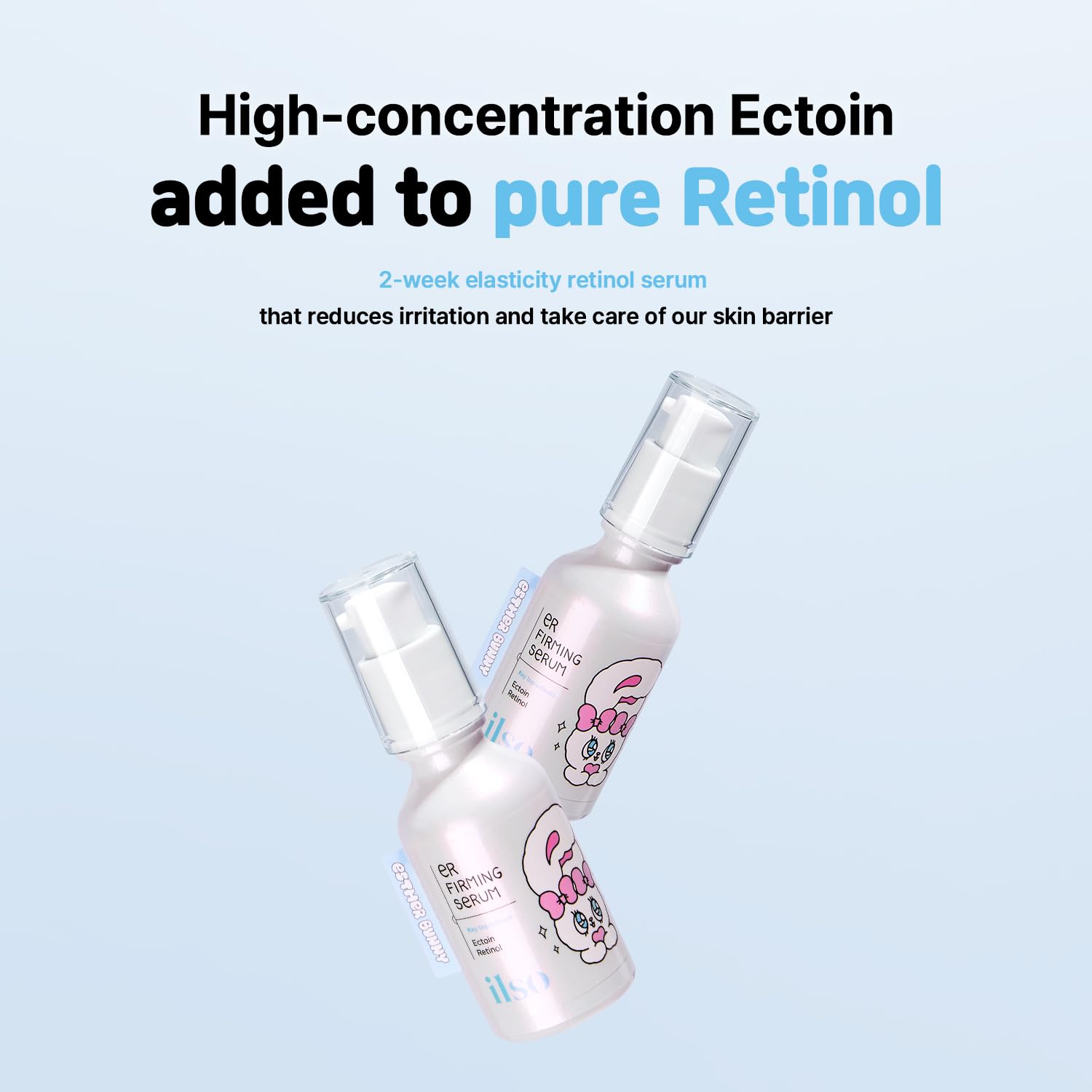 High Functionality Serum Set - Esther Bunny Limited Edition, Cg Toning Glutathione Serum, Er Firming Retinol Serum + Esther Bunny Doll Keyring Gifted