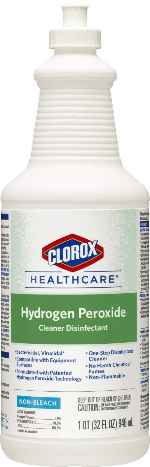 Cloroxpro Healthcare Hydrogen Peroxide Cleaner Disinfectant Pull-Top, Healthcare Cleaning And Industrial Cleaning, 32 Ounces - 31444