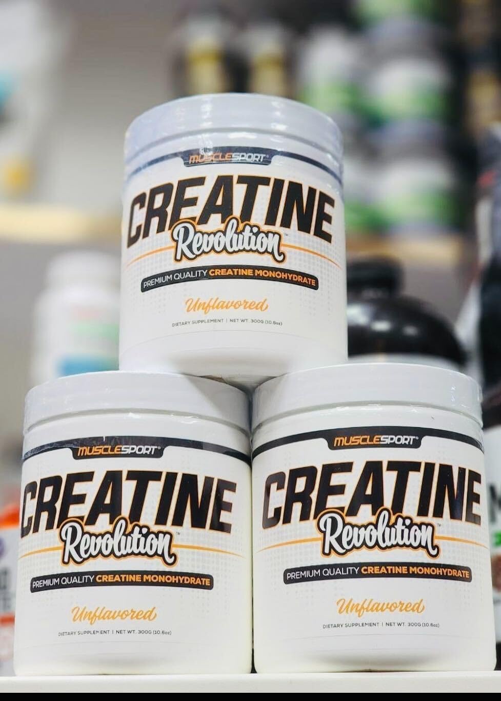 Musclesport Creatine Monohydrate Powder - Micronized Creatine Monohydrate - Energy, Strength & Endurance - 300G, Unflavored : Health & Household