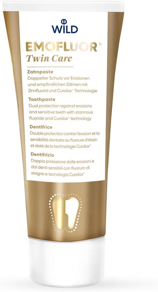 Emofluor Twin Care Toothpaste, Dual Protection Against Erosion And Sensitivity With Tin Fluoride And Curolox® Technology
