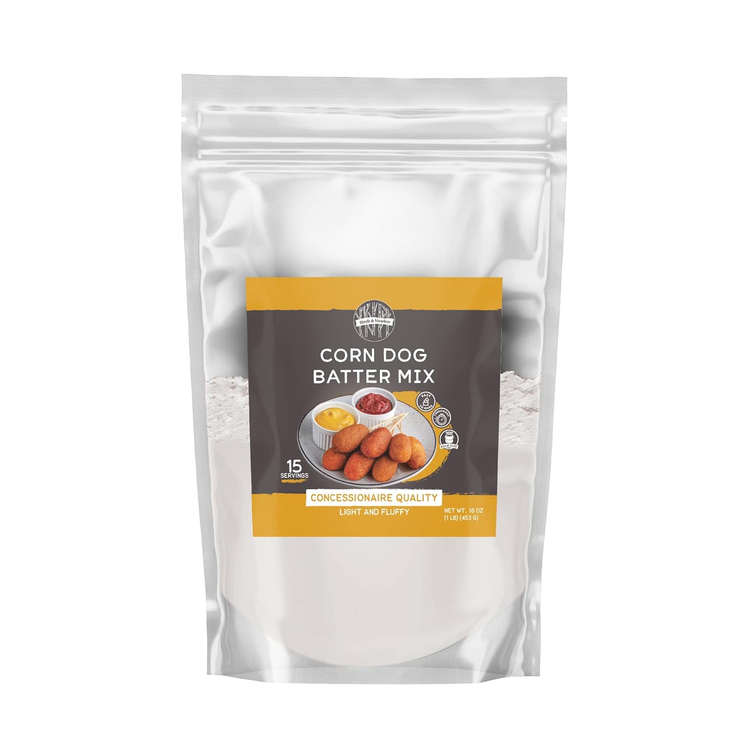 Birch & Meadow 1Lb, Corn Dog Batter Mix, Fried Fair Food, Corn Dogs, Cheese Sticks