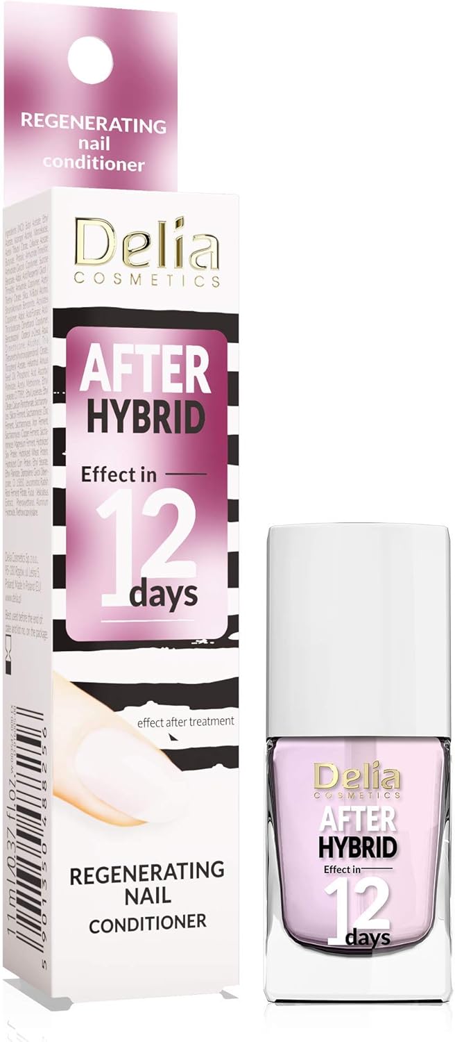 Delia Cosmetics - Nail Conditioner - After Hybrid Manicure - Nourishing Regenerating Rebuilding Strengthening - Smooth & Shiny Nails - Express 12 Days Result - 11ml : Amazon.co.uk: Beauty