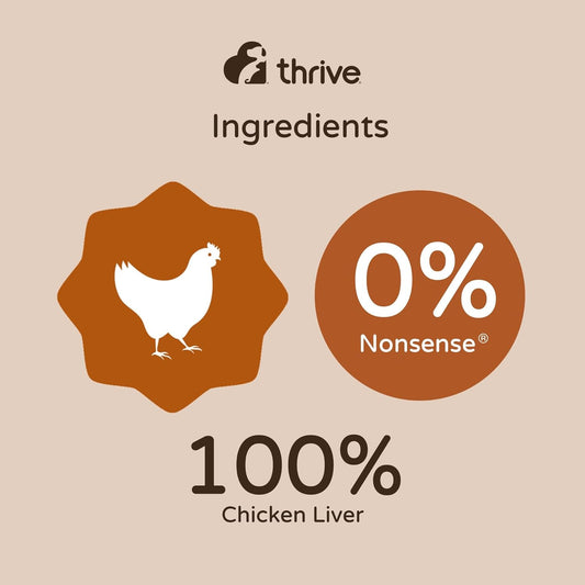 Thrive Cat 100% Chicken Livercat Treats Maxitube