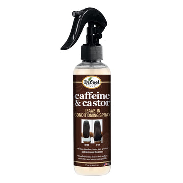 Difeel Caffeine & Castor Leave-In Conditioning Spray 6 Oz