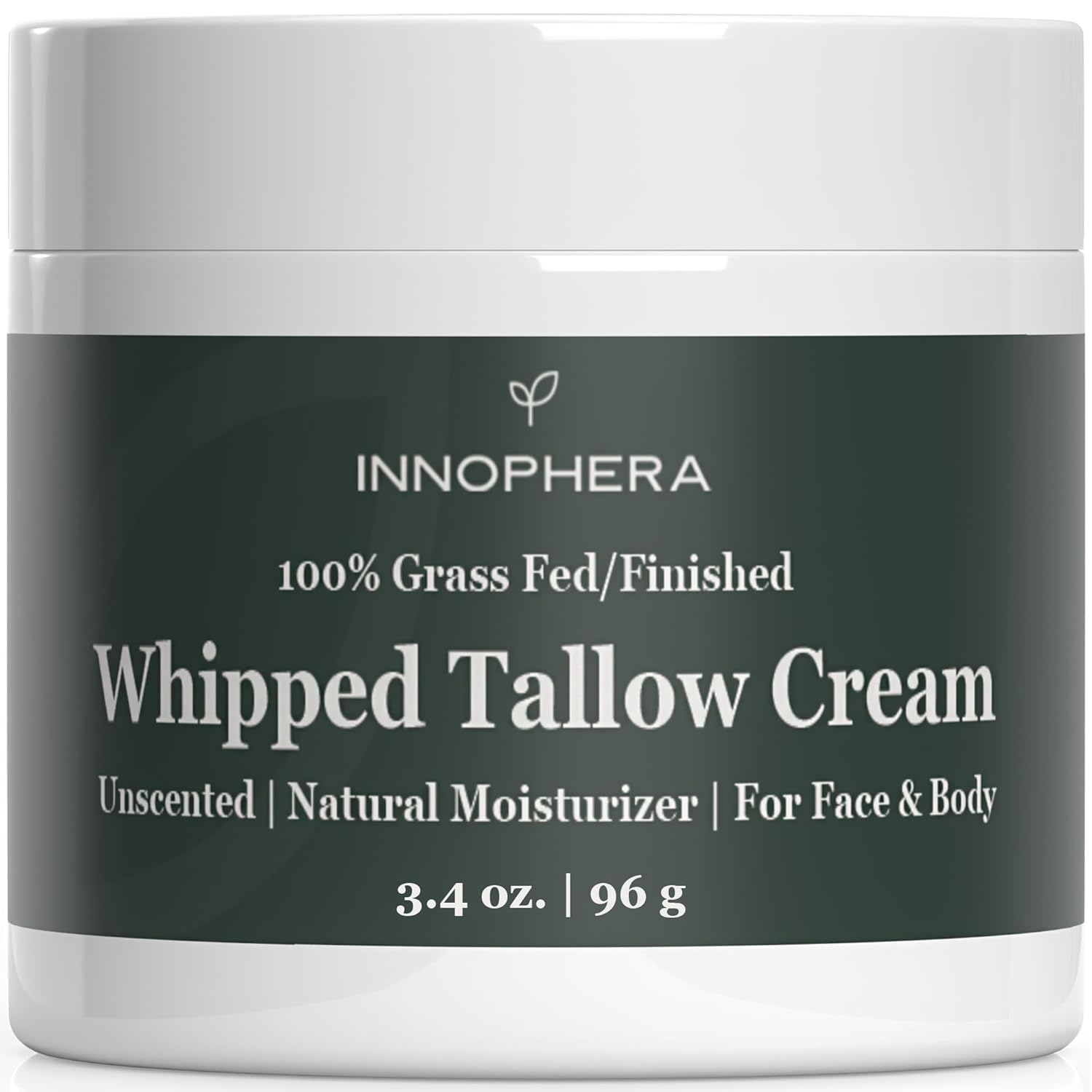 Whipped Beef Tallow Cream For Skin Care - Grass Fed & Grass Finished - 100% Natural Moisturizer For Sensitive Skin - Handmade Face & Body Lotion - Unscented & Odorless - 1.4 Oz