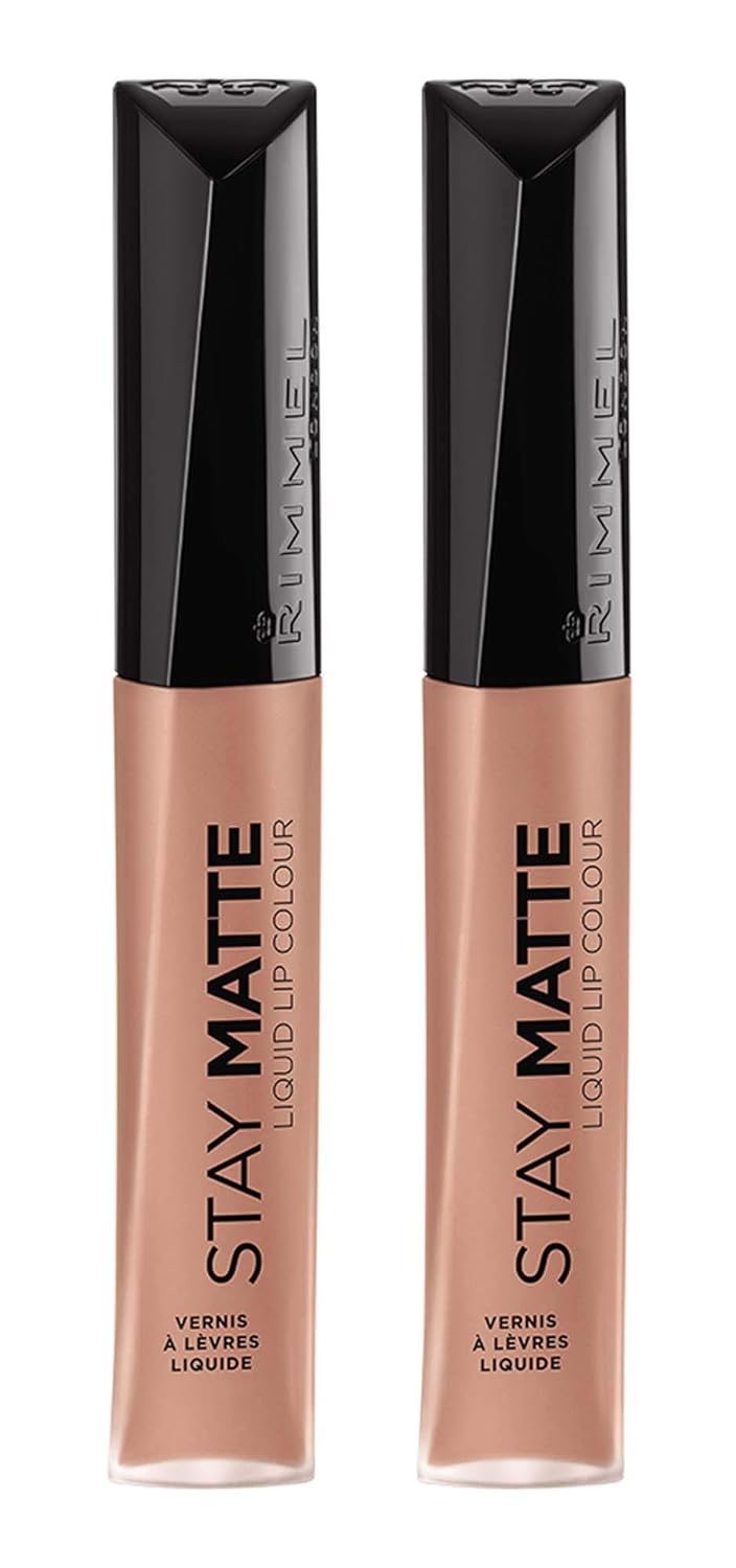 Rimmel London Stay Matte Liquid Lip Color With Full Coverage Kiss-Proof Waterproof Matte Lipstick Formula That Lasts 12 Hours - 810 Plum This Show, .21Oz : Beauty & Personal Care