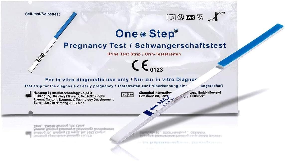 One Step: 50 X Ultra Early - 10Miu Wide Width Pregnancy Test Strips (Tests Up To 6 Days Earlier)Hhukpregst50Hb