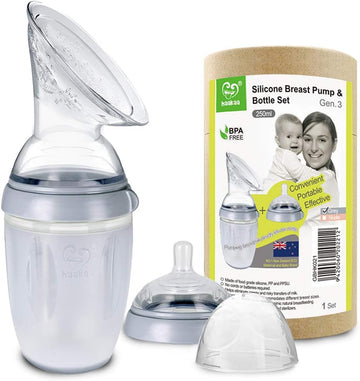 haakaa Manual Breastpump Breast Milk Saver Gen 3 Multi-Functional Breastfeeding Set 8oz/250ml