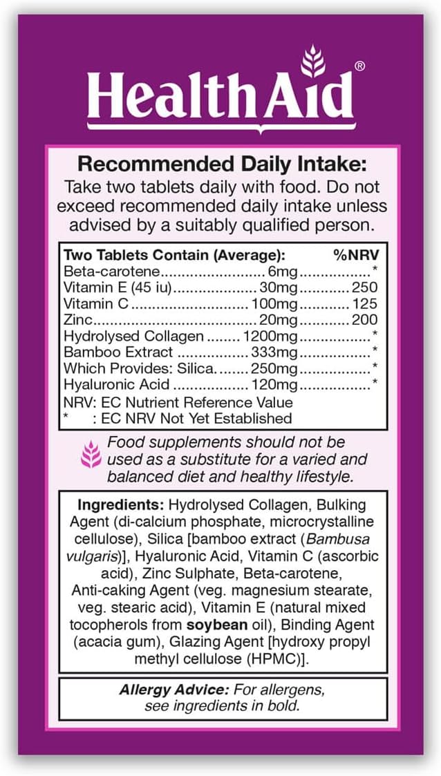 HealthAid Collagen Complex Tablets, 60 : Amazon.co.uk: Health & Personal Care