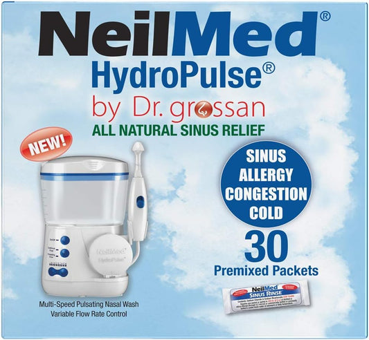 Neilmed Hydropulse by Dr Grossan - Multi-Speed Electric Pulsating Nasal Sinus Irrigation System, 1 count