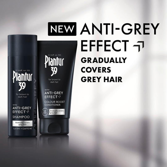 Plantur 39 Anti-Grey Effect 5.6-Dhi & Caffeine Set | Shampoo And Conditioner 200Ml + 150 Ml | Gradually Darker And Stronger Hair | Controlled Concealing Of Grey Hairs | Supports Natural Hair Growth