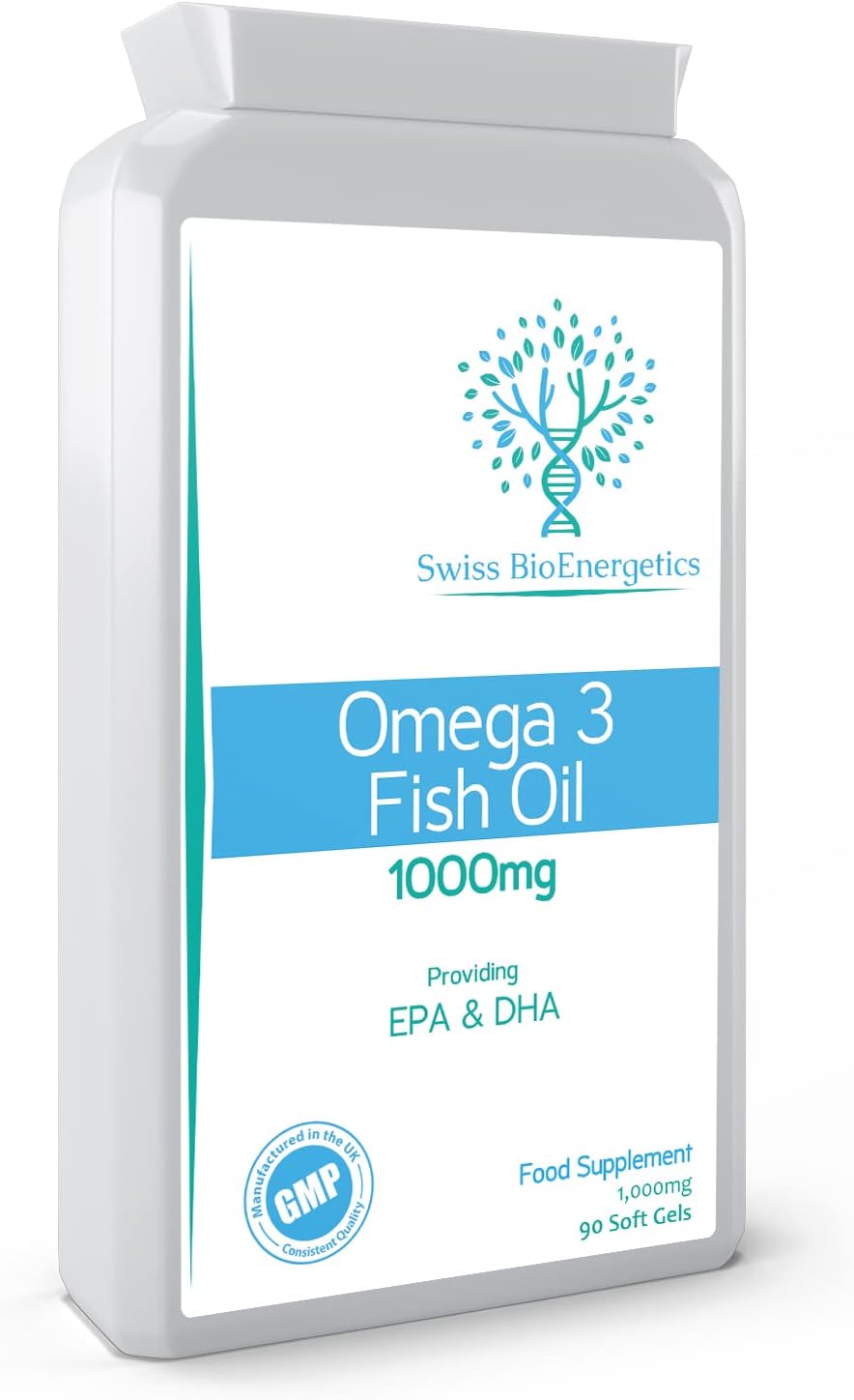 Omega-3 Fish Oil Soft Gels - Ultra Potent 1000Mg, 90 Capsules - Full S1 Grams