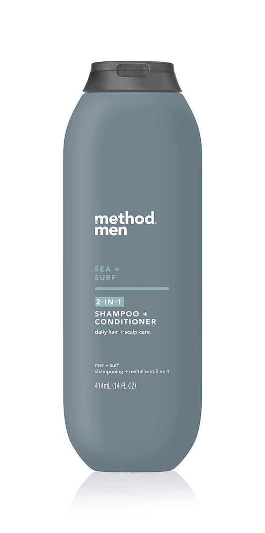 Method Men 2-in-1 Shampoo + Conditioner; Sea + Surf; Pack Of 6; Sea & Surf; 6 Count