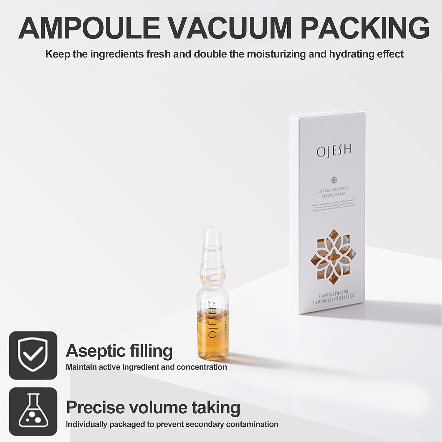 Ojesh Anti Wrinkle Skin Soothing Repairing Serum For Face,Hyaluronic Acid 0.9 Intensive Care Plus With Anti-Aging, Hydrating For Sensitive Skin Face (4 Boxes) : Beauty & Personal Care
