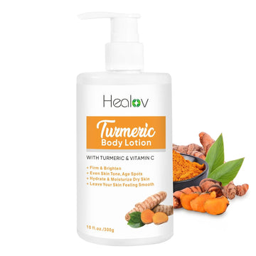 Turmeric Lotion For Dark Spots – Natural Skin Brightening Cream For Face & Body – Turmeric Face Cream To Cleanse Skin, Fight Acne, Even Tone, Clear Scars, Sun Damage, & Hyperpigmentation