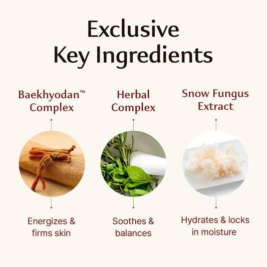 Sooryehan Ginseng Skincare Set - Hyobidam Korean Skin Care Set, Premium Gift Set For Intense Hydration, Firm Skin, Wild Ginseng, 13.53 Fl Oz
