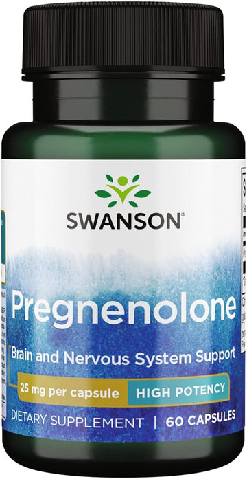 Swanson High Potency Pregnenolone 25 Milligrams 60 Capsules