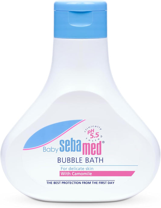Sebamed Baby Bath Time Set | Includes Gentle Wash, Bubble Bath, Body Lotion And Hooded Towel In Colourful Gift Box