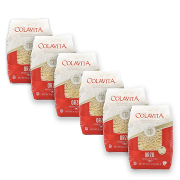 Colavita Orzo Pasta - Authentic Italian Pasta Made with 100% Durum Wheat Semolina (Pack of 6) : Grocery & Gourmet Food