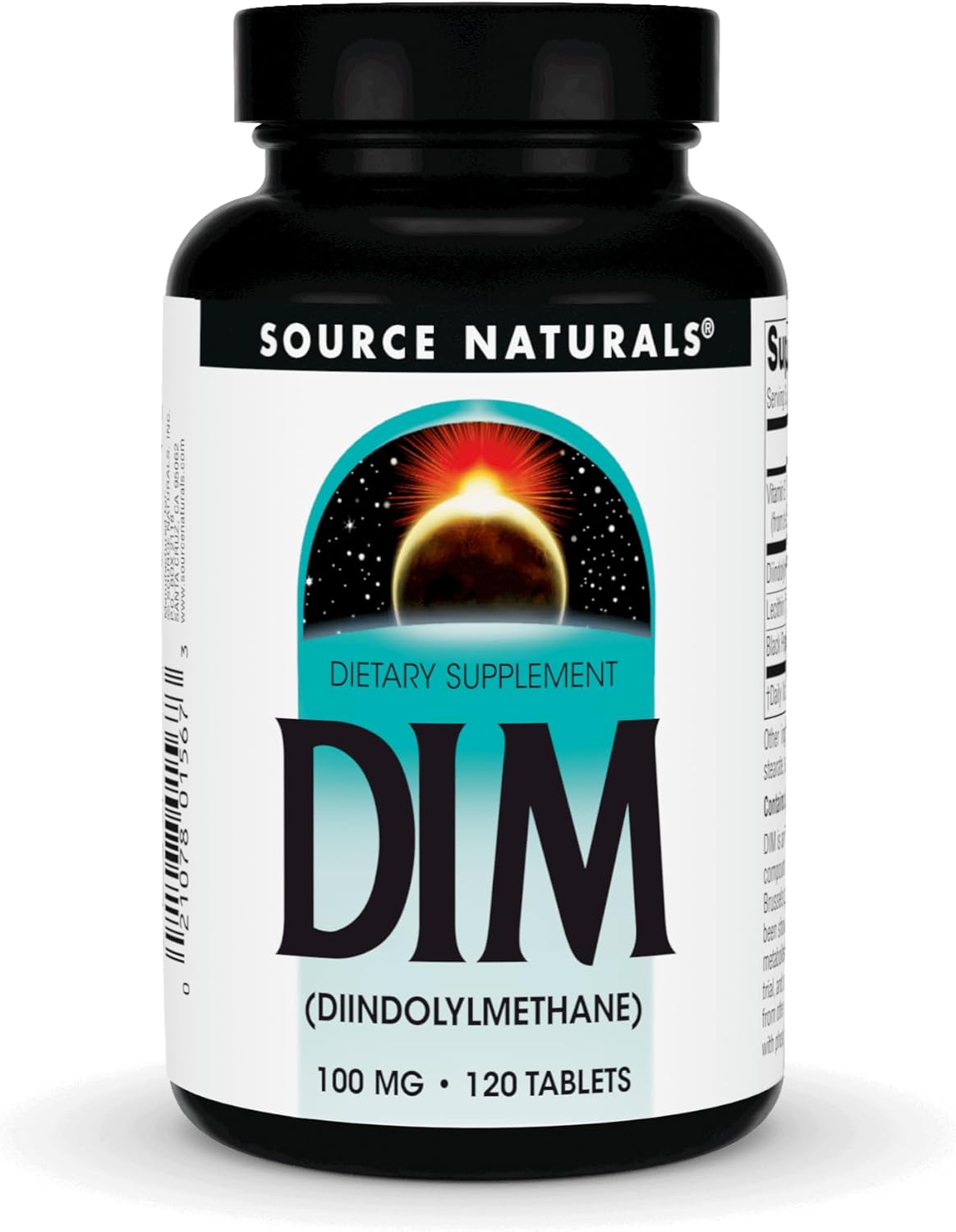 Source Naturals Dim, Diindolylmethane 100Mg With Bioperine, Vitamin E & More - 120 Tablets
