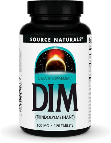 Source Naturals Dim, Diindolylmethane 100Mg With Bioperine, Vitamin E & More - 120 Tablets