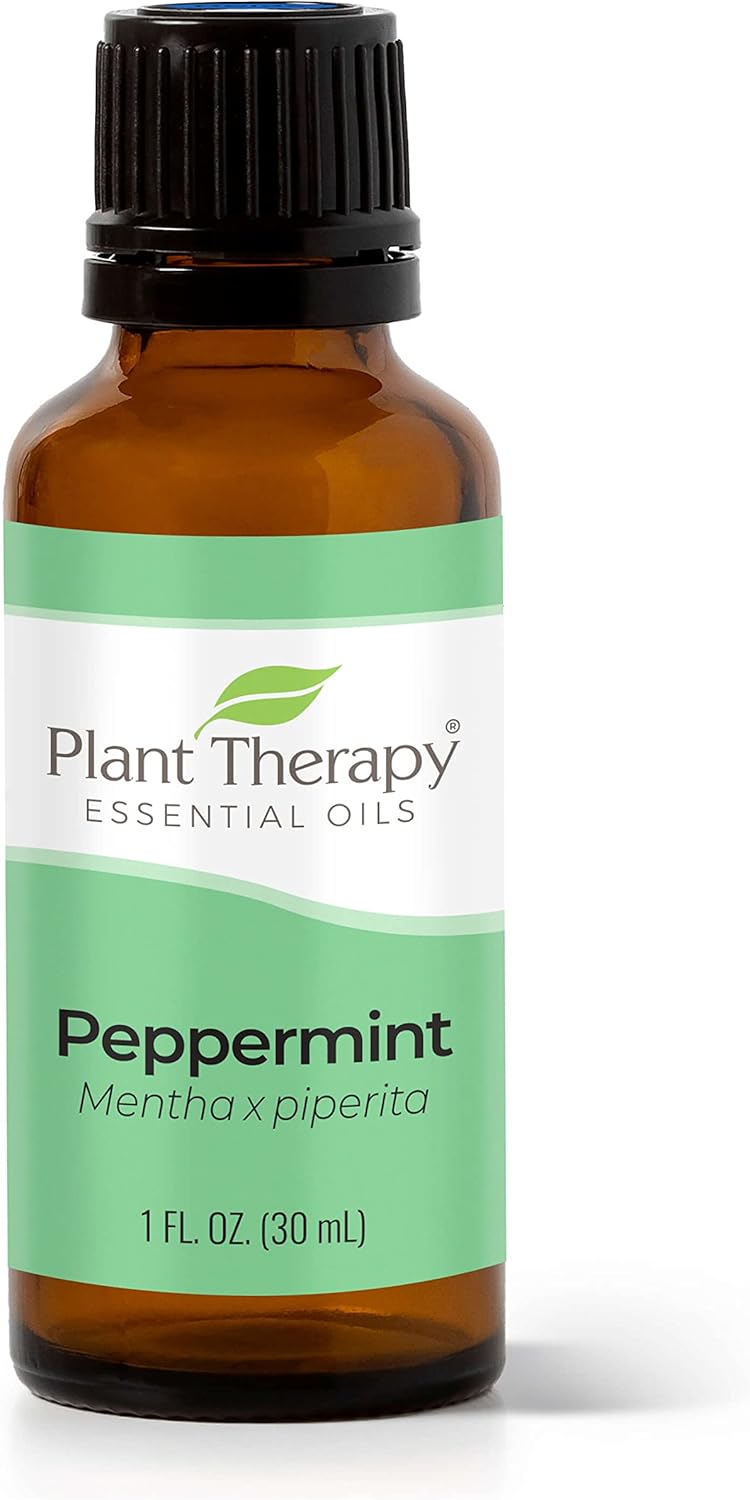 Plant Therapy Peppermint Essential Oil 30 Ml (1 Oz) 100% Pure, Undiluted, Natural Aromatherapy For Diffuser & Topical Use, Relaxation, Digestion, Respiratory, & Massage, Peppermint Oil For Skin & Hair