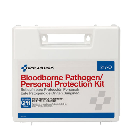 First Aid Only Blood Borne Pathogen/Personal Protection Kit With Microshield