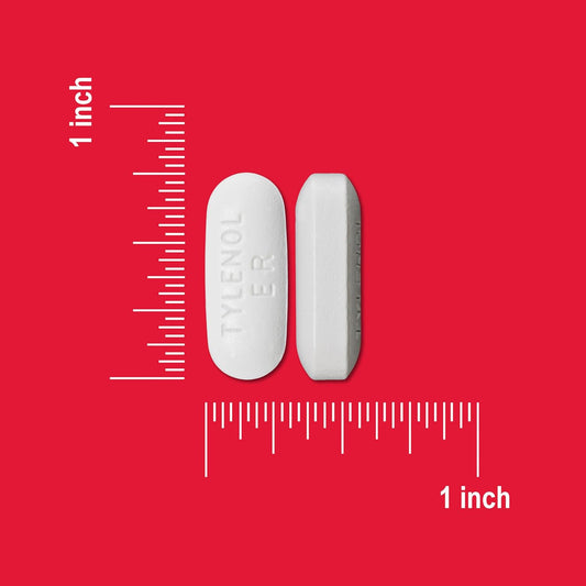 Tylenol 8Hr Arthritis Pain Relief Caplets, 650 Mg Acetaminophen For Minor Arthritis & Joint Pain, Fever Reducer, Extended Release, Gentle On Stomach, Fsa Or Hsa Eligible, 100 Ct