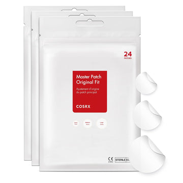 Cosrx Acne Pimple Patch Absorbing Hydrocolloid Original 3 Size Patches For Blemishes And Zits Cover, Spot Stickers For Face And Body, Not Tested On Animals