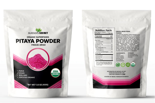 Mayan’S Secret 3.5Oz Pink Pitaya Powder Organic Dragonfruit | Vitamin C