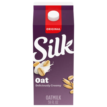 Silk Oat Milk, Original, Dairy-Free, Non-Gmo Project Verified, Half Gallon