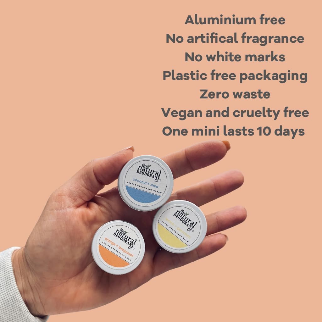 The Natural Deodorant Co. Mini/Sample Size 10g, Orange & Bergamot Clean Deo Balm, Lasts 10 Days, All Day Protection : Amazon.co.uk: Beauty