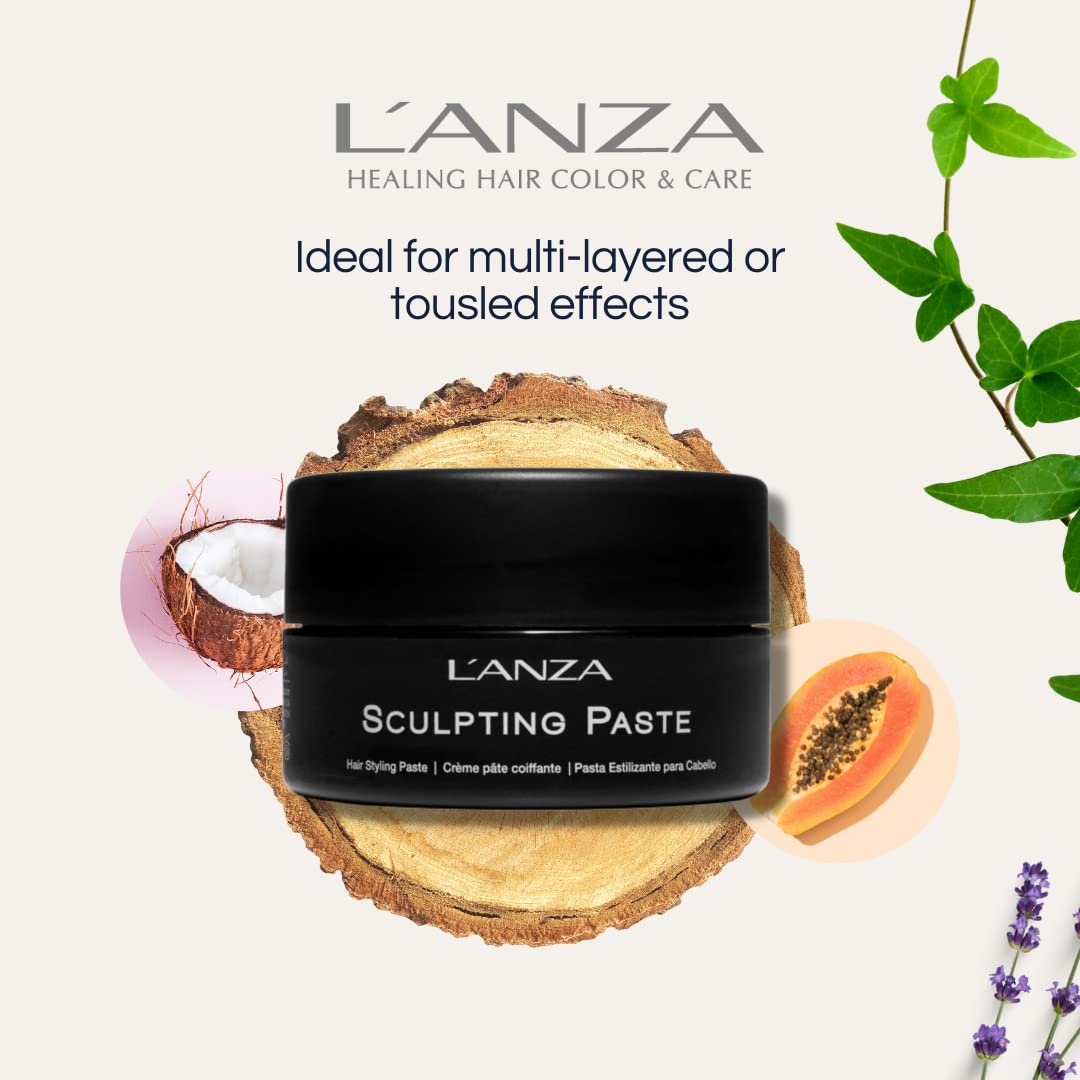 L'ANZA Healing Style Sculpting Paste with Strong Hold Effect, Sculpts & Defines Hair While Styling, With Advanced Control Technology and Natural Ingredients, Suitable for All Hair Types (3.4 Fl Oz) : Beauty & Personal Care