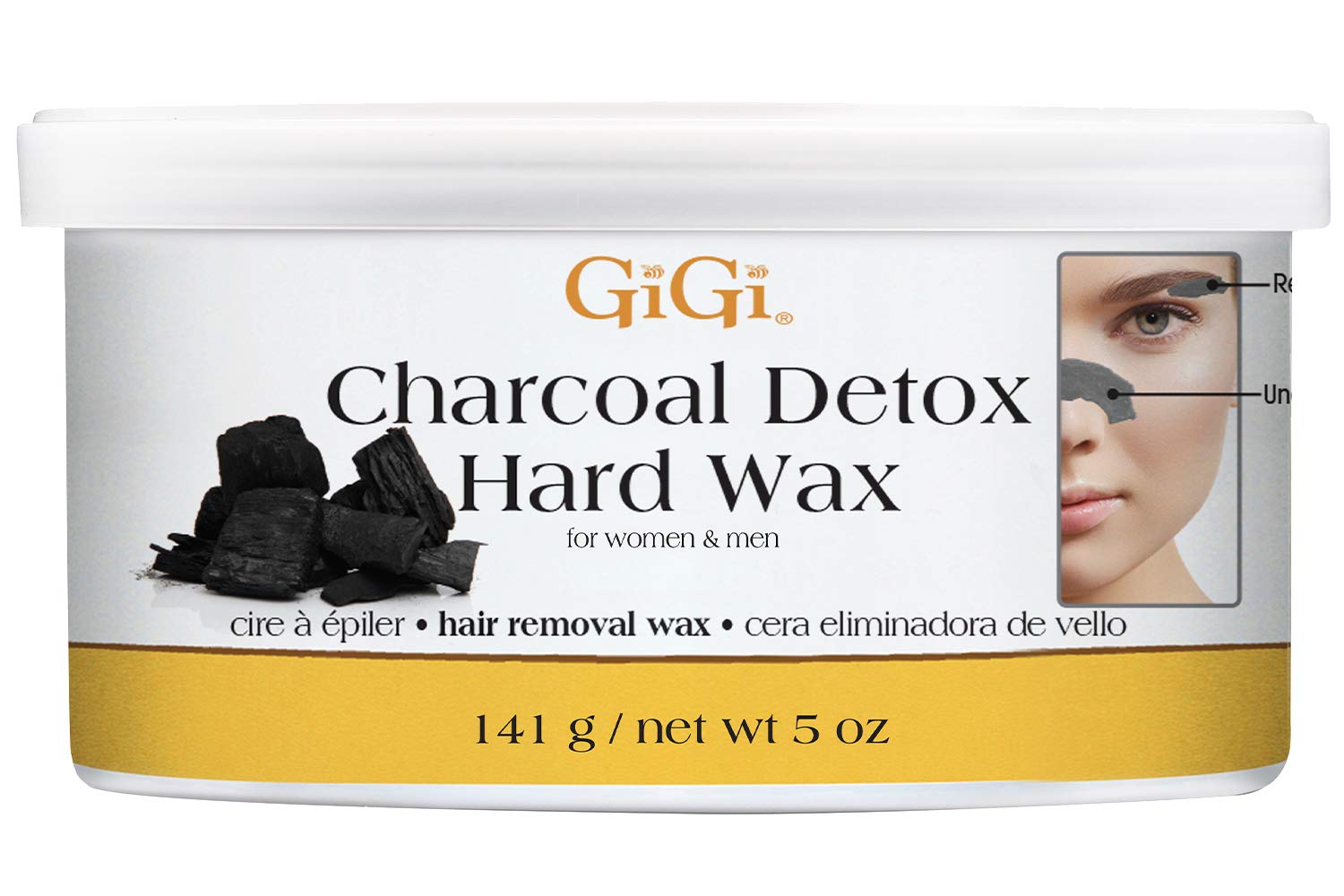 Gigi Charcoal Detox Hard Wax 5 Oz