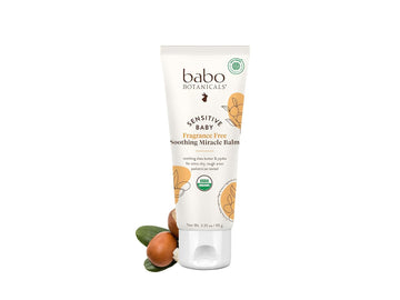 Babo Botanicals Sensitive Baby Fragrance-Free Soothing Miracle Balm - Usda Organic - All-Purpose Salve With Olive Oil & Shea Butter - For Extra-Dry, Rough Areas - Ewg Verified - For Babies & Kids