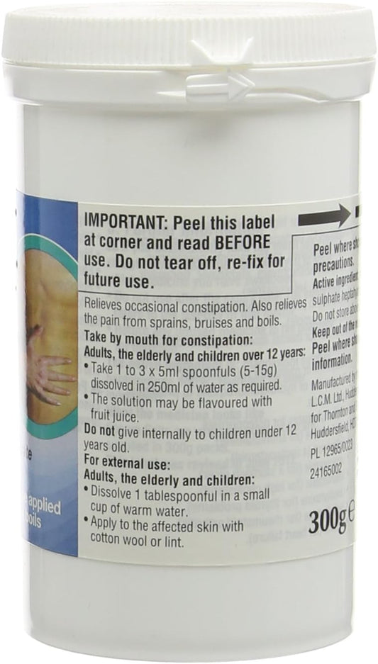 Care Epsom Salts 300G - Relieves Occasional Constipation Or Can Be Applied To Sprains, Bruises Or Boils