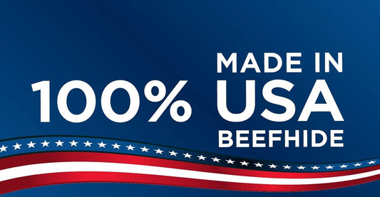 Pet Factory 100% Made In Usa Beefhide 9-10" Knotted Bone Dog Chew Treat - Natural Flavor, 1 Count/1 Pack