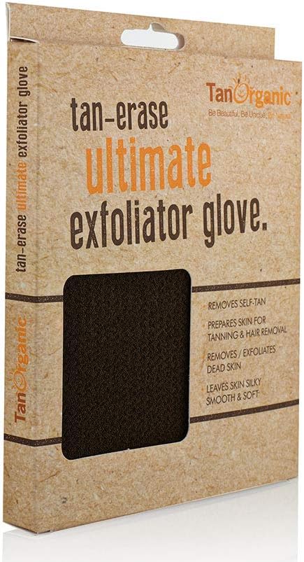 Tanorganic Body Exfoliating Glove Tan Erase Mitt For Self Tan Fake Tan Dead Skin Removal